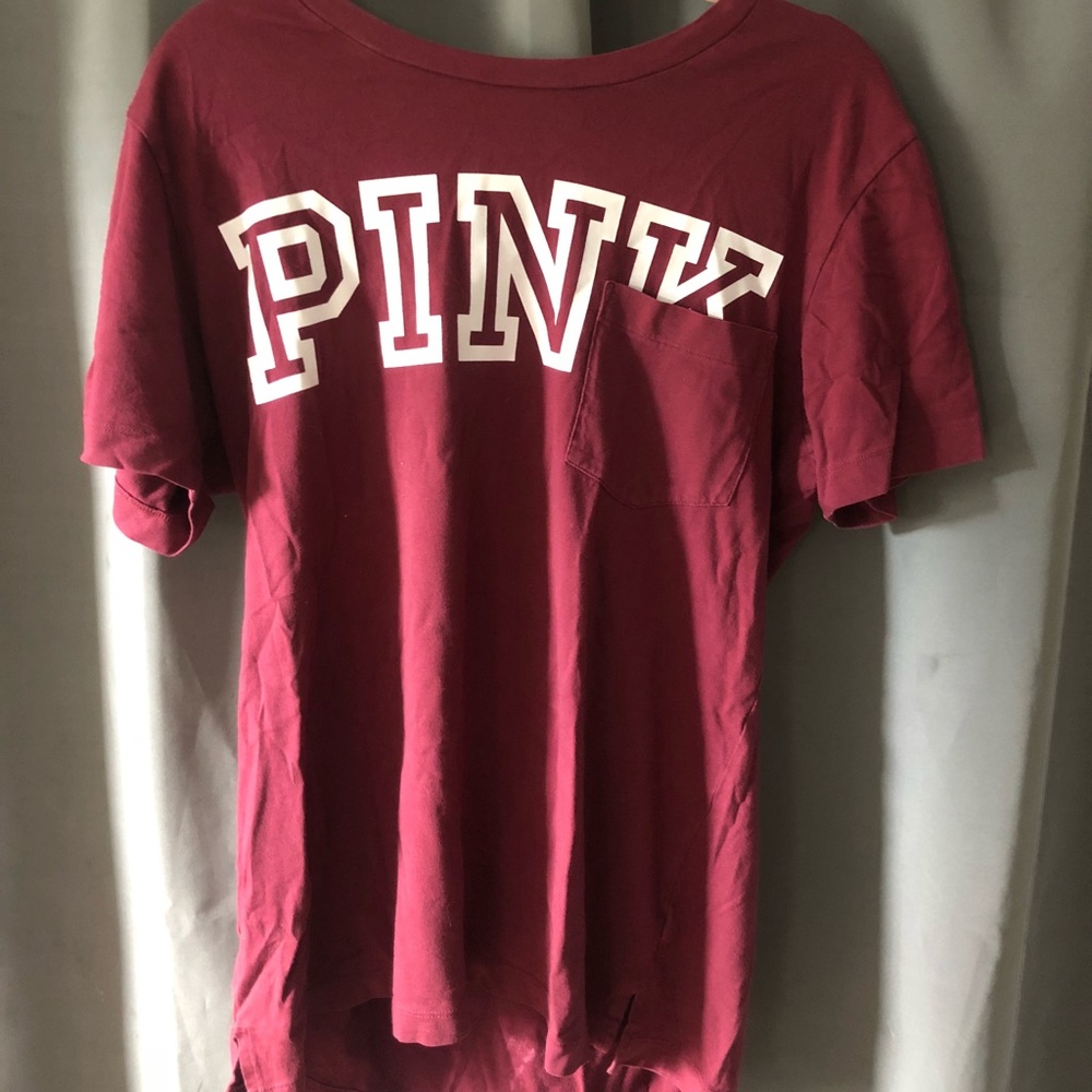 PINK Maroon T-shirt